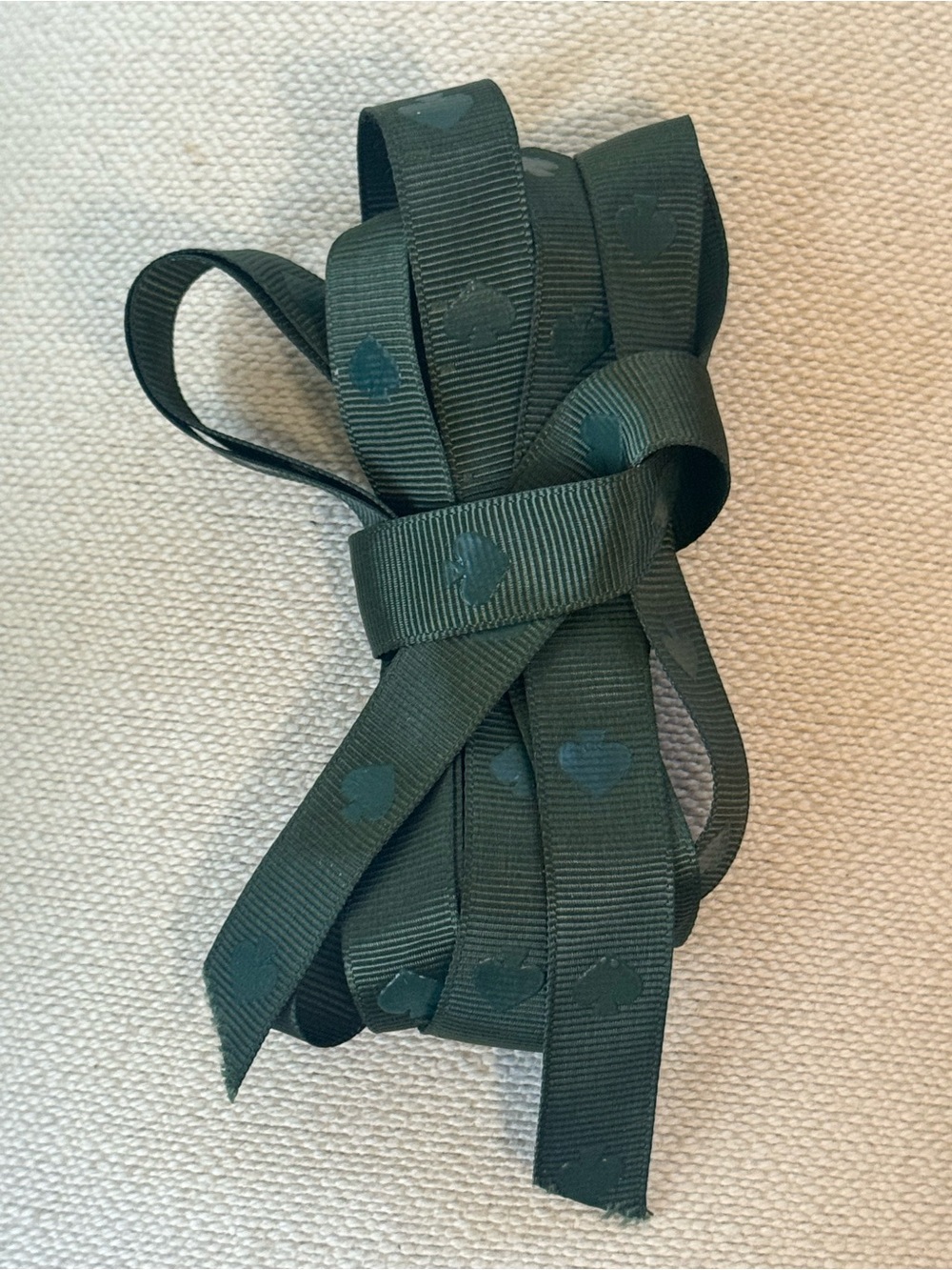 KATE SPADE Dark Green Grosgrain Ribbon